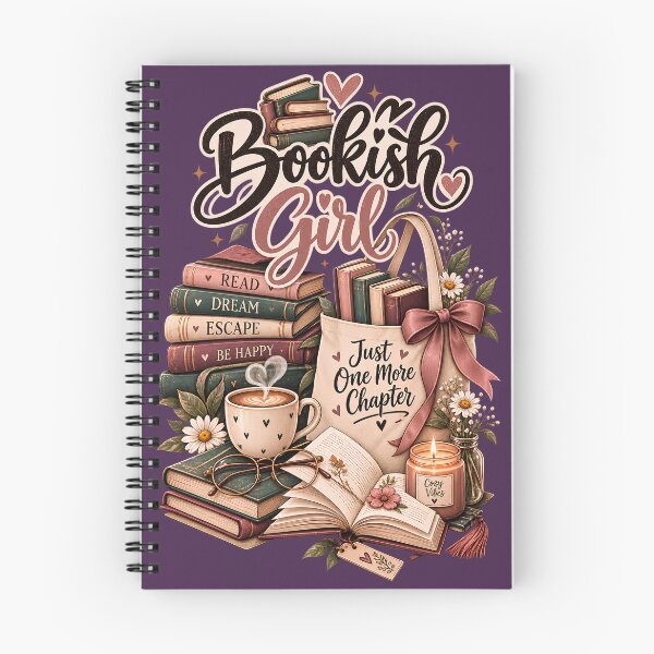 Item preview, Bookish Girl Just One More Chapter Cozy Reading Vibes designed and sold by BellabdO.