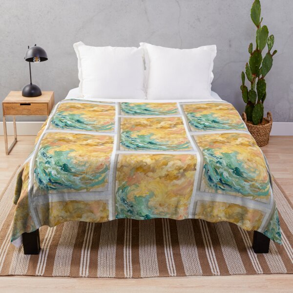 Item preview, Bulldog Surf Champion - Abstract Expressionist Pet Painting designed and sold by PictoVibe.