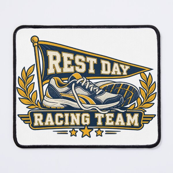 Item preview, Rest Day Racing Team Funny Collegiate Pennant designed and sold by BeYourOwnHero.