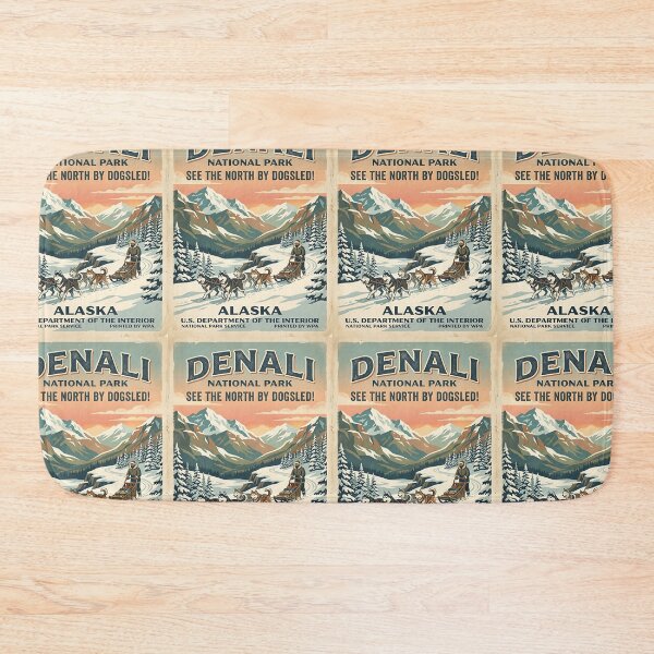 Item preview, Husky Sled Adventure - Vintage WPA National Park Pet Poster designed and sold by PictoVibe.