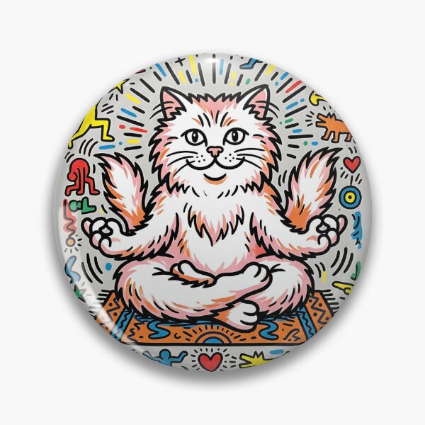 Item preview, Persian Cat Yoga Master - Pop Art Pet Design designed and sold by PictoVibe.