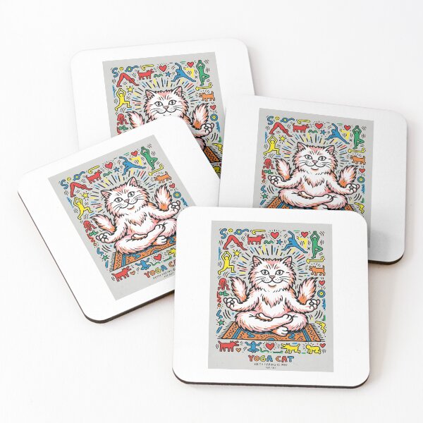 Item preview, Persian Cat Yoga Master - Pop Art Pet Design designed and sold by PictoVibe.