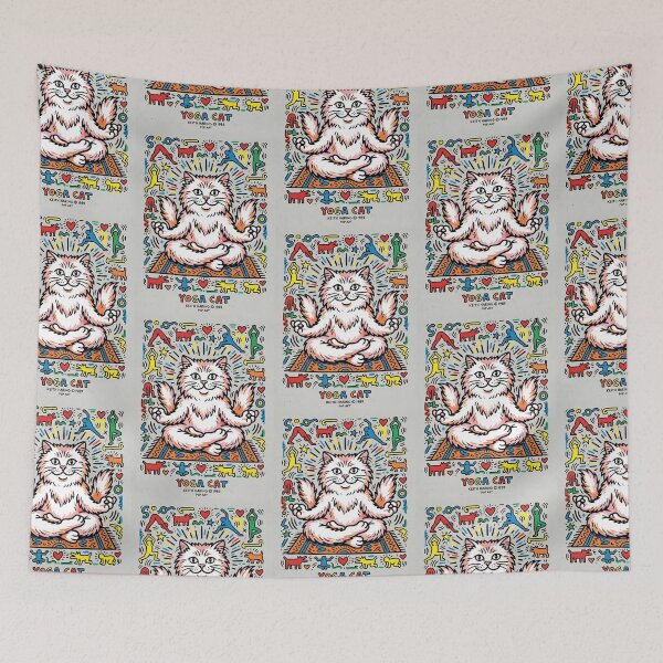 Item preview, Persian Cat Yoga Master - Pop Art Pet Design designed and sold by PictoVibe.