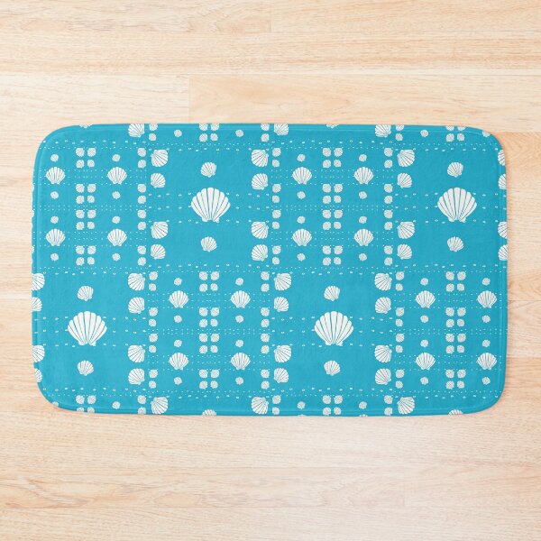 Item preview, Square Shell Pattern on Blue designed and sold by jshuphotography.
