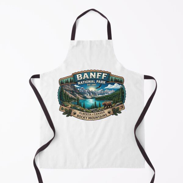 Item preview, Banff National Park Canada Vintage Rocky Mountains Bear Lake Moraine Badge designed and sold by LittleArij.
