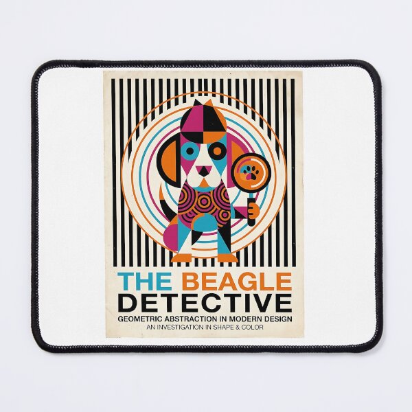 Item preview, Beagle Detective Noir - Mid Century Modern Pet Poster designed and sold by PictoVibe.