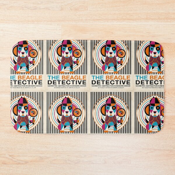 Item preview, Beagle Detective Noir - Mid Century Modern Pet Poster designed and sold by PictoVibe.