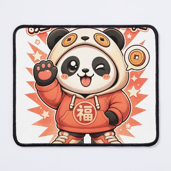 Item preview, Money Panda Luck Kawaii Mascot designed and sold by NullSpacePrints.