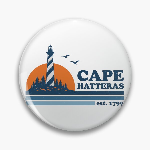 Item preview, Cape Hatteras Est. 1799 North Carolina Lighthouse Vacation Travel Souvenir designed and sold by lightylegal.