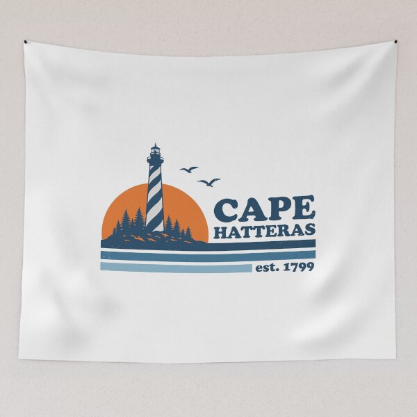 Item preview, Cape Hatteras Est. 1799 North Carolina Lighthouse Vacation Travel Souvenir designed and sold by lightylegal.
