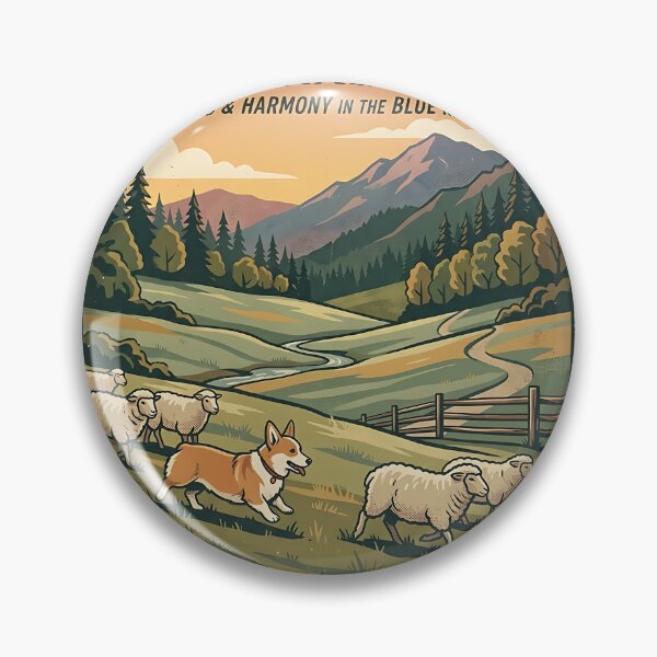 Item preview, Corgi Herding Champion - Vintage WPA National Park Pet Poster designed and sold by PictoVibe.