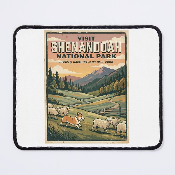Item preview, Corgi Herding Champion - Vintage WPA National Park Pet Poster designed and sold by PictoVibe.