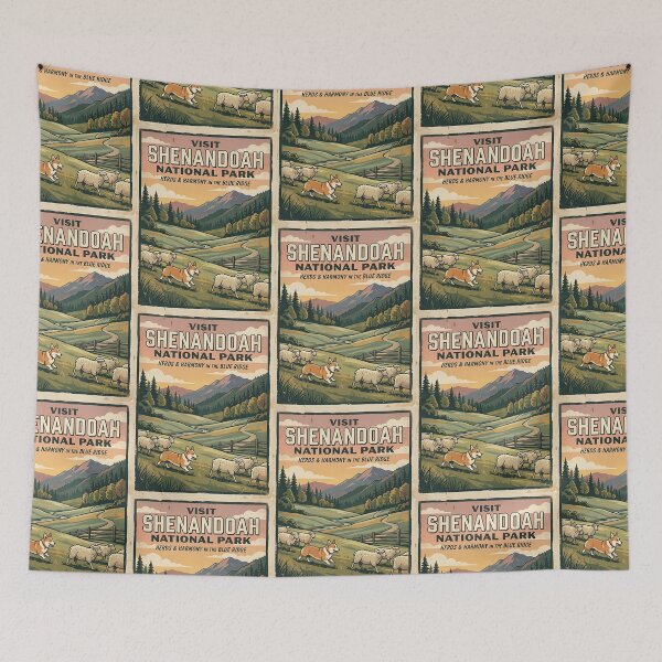 Item preview, Corgi Herding Champion - Vintage WPA National Park Pet Poster designed and sold by PictoVibe.