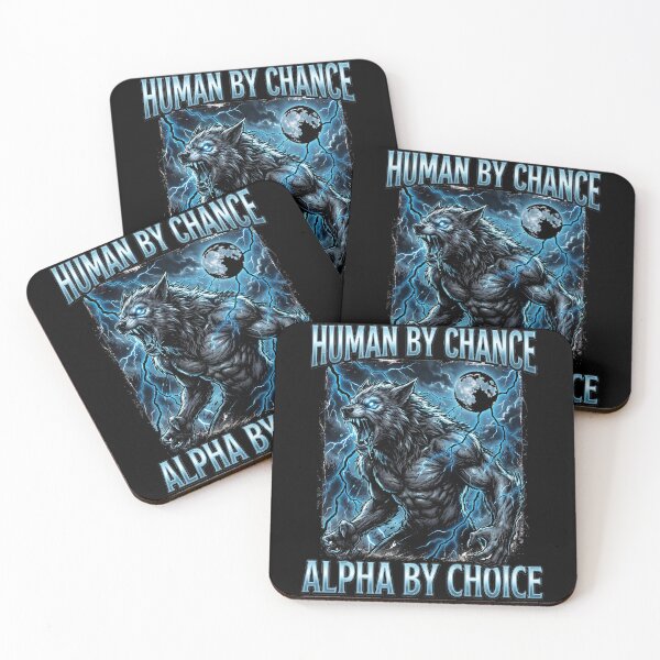 Item preview, Funny Alpha Wolf Meme Human By Chance Alpha Choice Bootleg designed and sold by MOONE FLOWER.