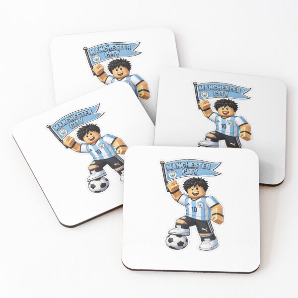 Item preview, Blocky Soccer Player Sky Blue Fan Art designed and sold by annaarthk.