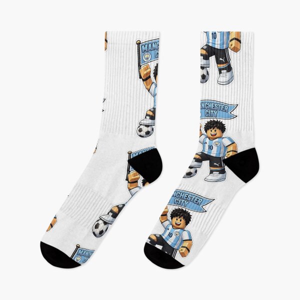 Item preview, Blocky Soccer Player Sky Blue Fan Art designed and sold by annaarthk.