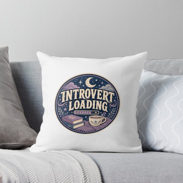 Aperçu de l'œuvre Autocollant humoristique pour introverti en cours de chargement créée et vendue par RedRubyBubble.