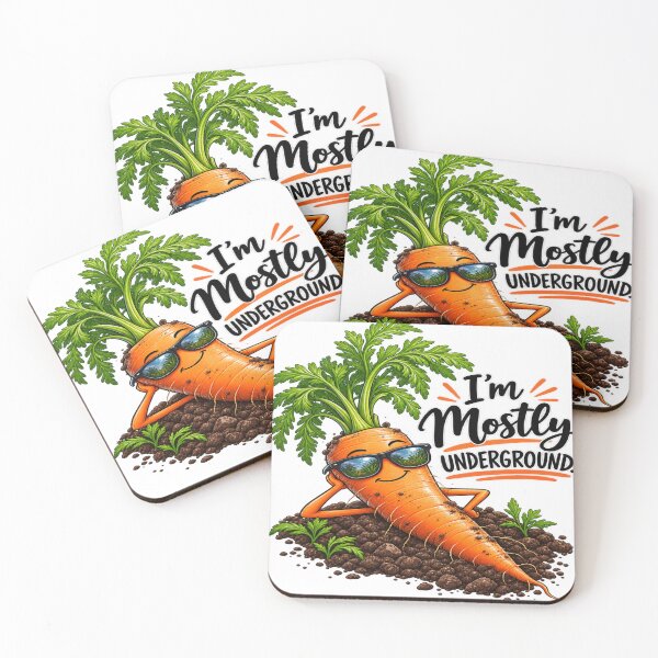 Item preview, I’m Mostly Underground – Funny Carrot Garden Design designed and sold by Julie Leisure Gardening.
