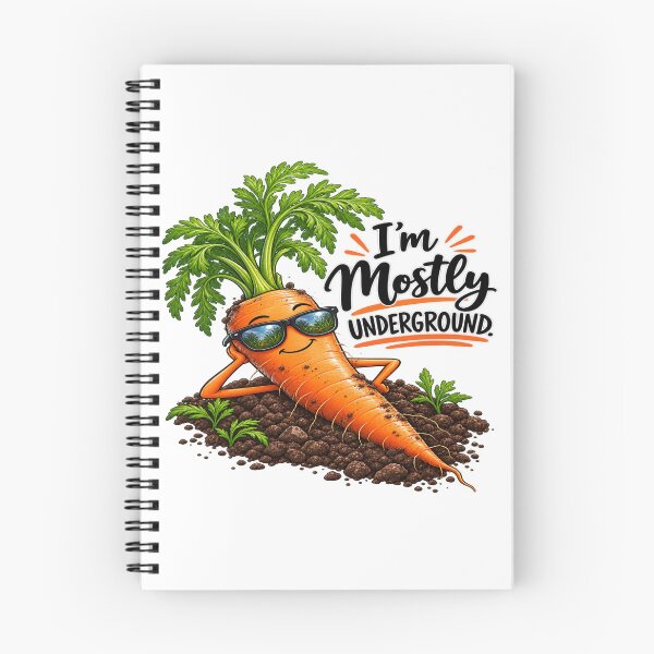 Item preview, I’m Mostly Underground – Funny Carrot Garden Design designed and sold by Julie Leisure Gardening.