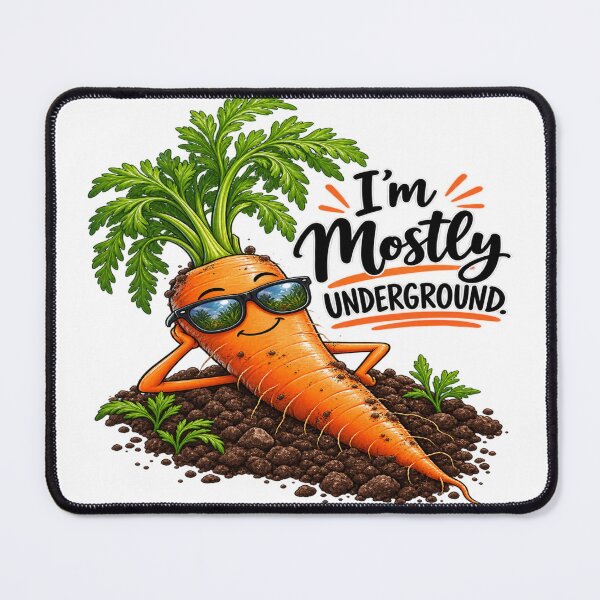 Item preview, I’m Mostly Underground – Funny Carrot Garden Design designed and sold by Julie Leisure Gardening.