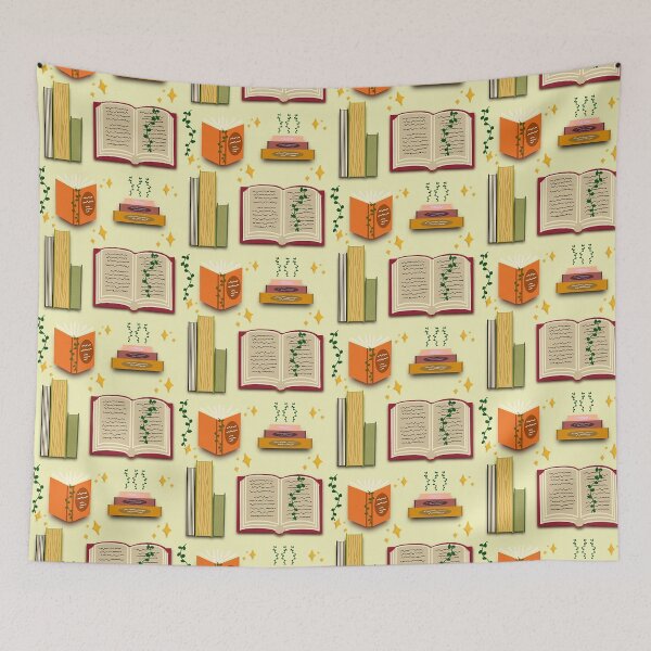 Item preview, Cozy Books Pattern designed and sold by jshuphotography.