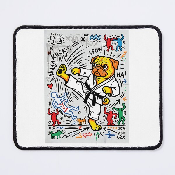 Item preview, Pug Karate Master - Pop Art Pet Design designed and sold by PictoVibe.