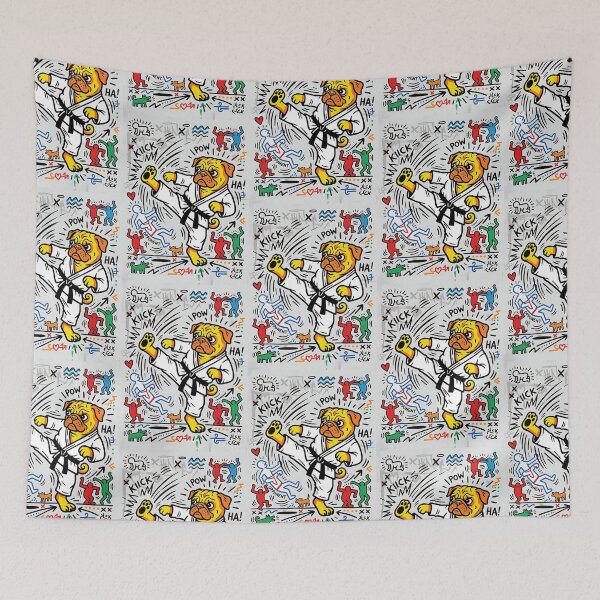 Item preview, Pug Karate Master - Pop Art Pet Design designed and sold by PictoVibe.