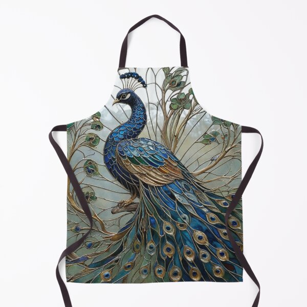 Item preview, Peacock Stained Glass Window designed and sold by LionAround.