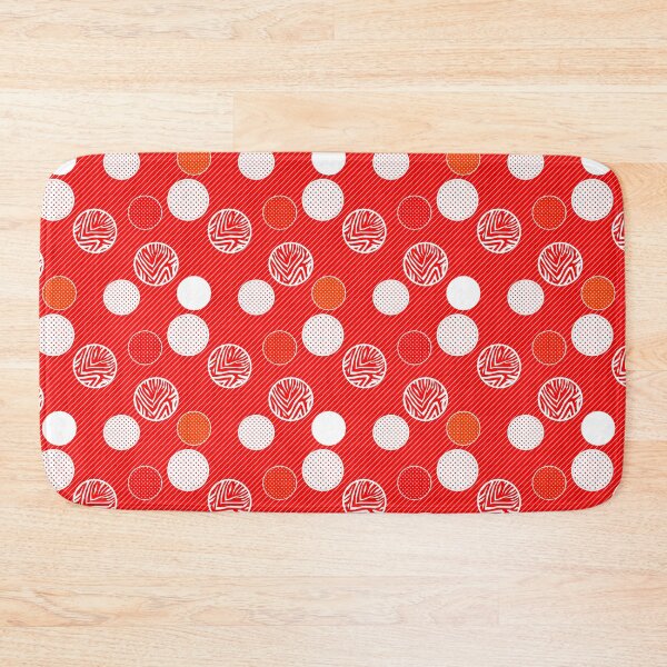 Item preview, Abstract bright red scarlet pattern in peas, designed and sold by fuzzyfox.