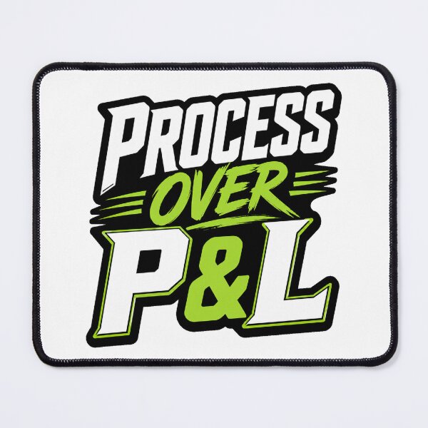 Item preview, Process Over P&L – Trading Discipline Mindset designed and sold by VolatilityEdge.