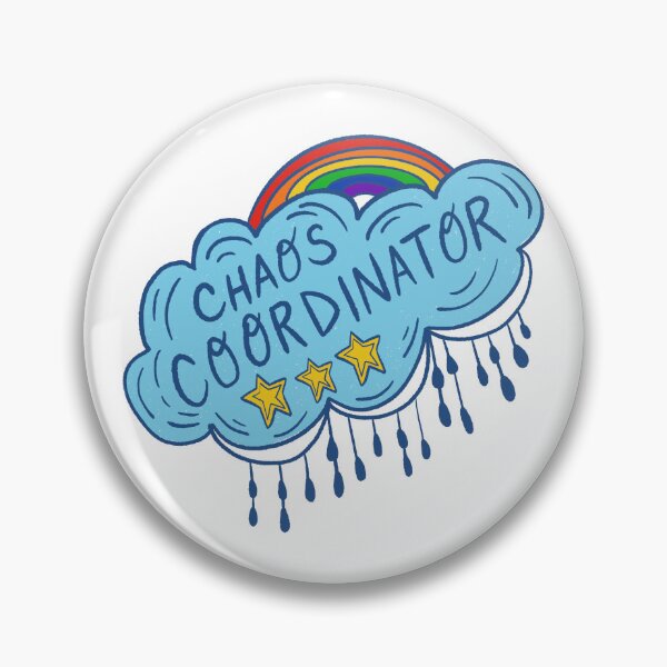 Item preview, Chaos Coordinator Badge designed and sold by Stephanie McRae.