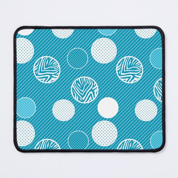 Item preview, Abstract bright blue pattern in peas designed and sold by fuzzyfox.