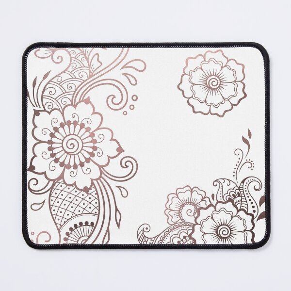 Item preview, Elegant Rose Gold Henna Mehndi Floral Paisley Mandala designed and sold by elglotonmusical.