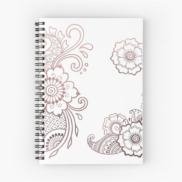 Item preview, Elegant Rose Gold Henna Mehndi Floral Paisley Mandala designed and sold by elglotonmusical.