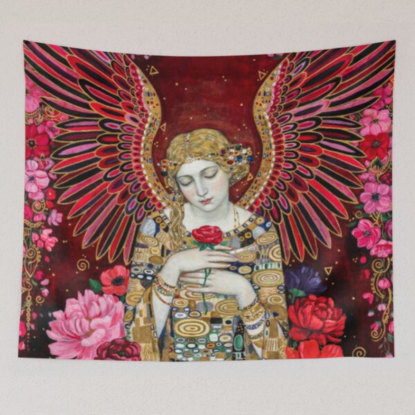 Item preview,  Angel of Red Flowers designed and sold by TheDarkWardrobe.