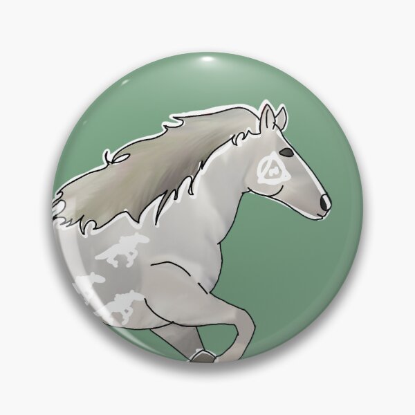Item preview, White horse designed and sold by LeafyWorks.