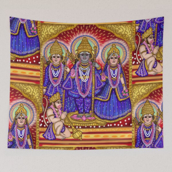 Item preview, Dibujo digital de Sita Ram | Obra de arte hindú del Señor Rama y la Diosa Sita designed and sold by Harshit_Digital_Arts.