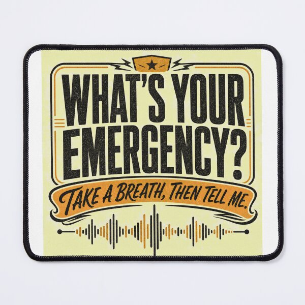 Item preview, What's Your Emergency Take A Breath Dispatcher designed and sold by BoosterShop.