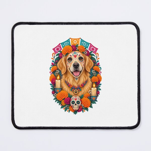 Item preview, Día de los Muertos Pet Memorial Floral Animal Art designed and sold by AMICO77.