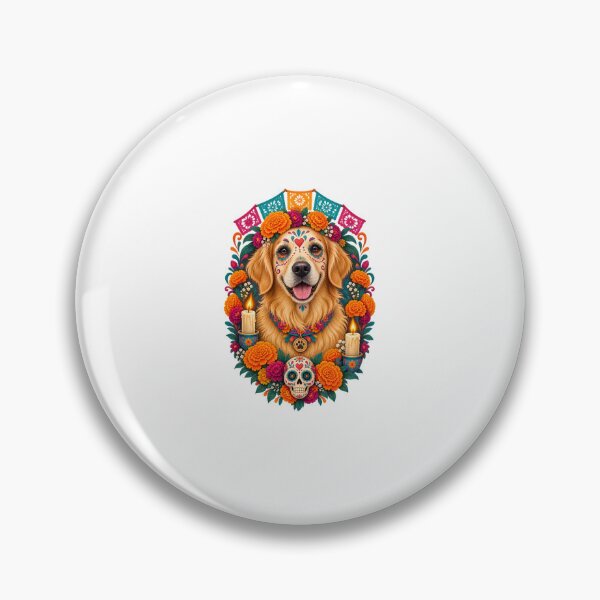 Item preview, Día de los Muertos Pet Memorial Floral Animal Art designed and sold by AMICO77.