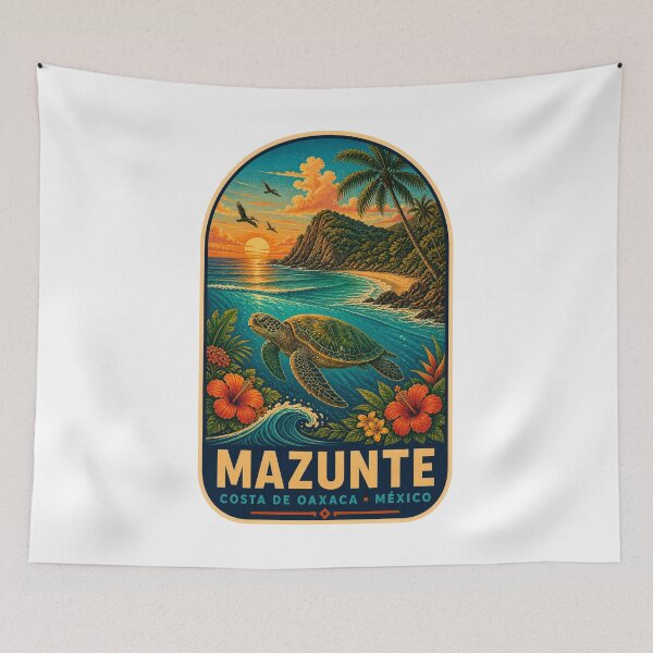 Item preview, Mazunte Oaxaca Sea Turtle Travel designed and sold by BeachWhisper.