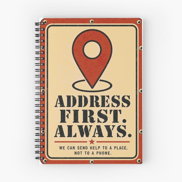 Item preview, Address First Always 911 Dispatcher Sign designed and sold by BoosterShop.