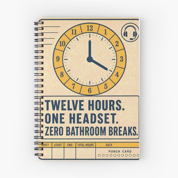 Item preview, Twelve Hours One Headset Zero Bathroom Breaks designed and sold by BoosterShop.