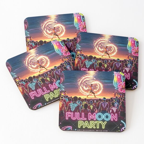 Item preview, Full Moon Party – Koh Phangan Thailand | Neon Tropical Beach Festival designed and sold by Spirit of Siam.