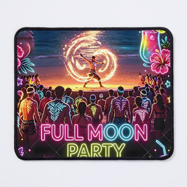 Item preview, Full Moon Party – Koh Phangan Thailand | Neon Tropical Beach Festival designed and sold by Spirit of Siam.