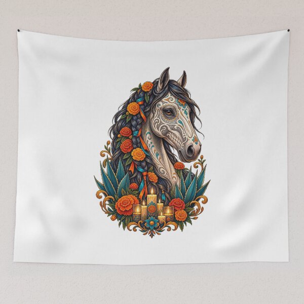 Item preview, Día de los Muertos Pet Memorial Floral Animal Art designed and sold by AMICO77.