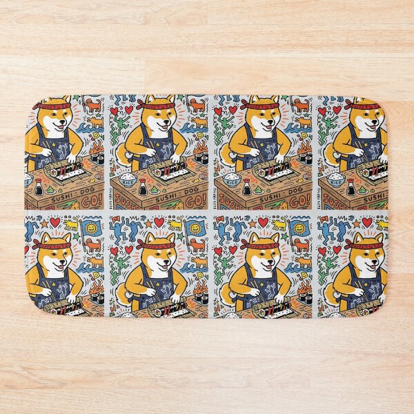 Item preview, Shiba Inu Sushi Chef - Pop Art Pet Design designed and sold by PictoVibe.