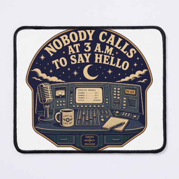 Item preview, Nobody Calls At 3 AM To Say Hello Dispatcher designed and sold by BoosterShop.