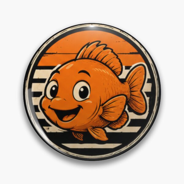 Item preview, friendly garibaldi fish designed and sold by Konvero.