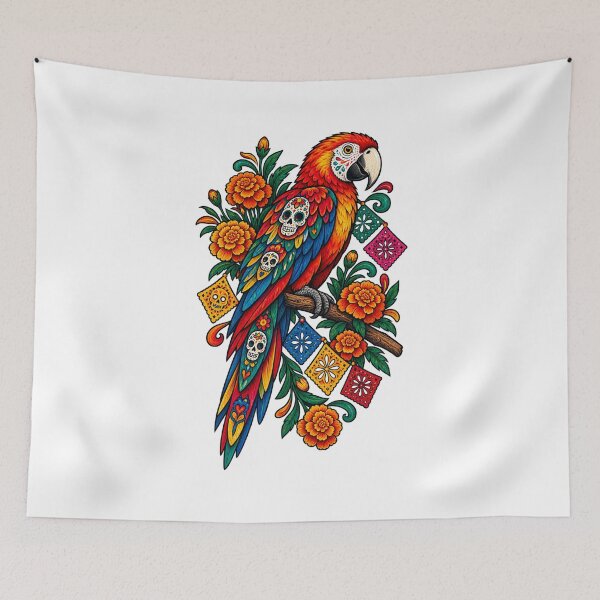 Item preview, Día de los Muertos Pet Memorial Floral Animal Art designed and sold by AMICO77.
